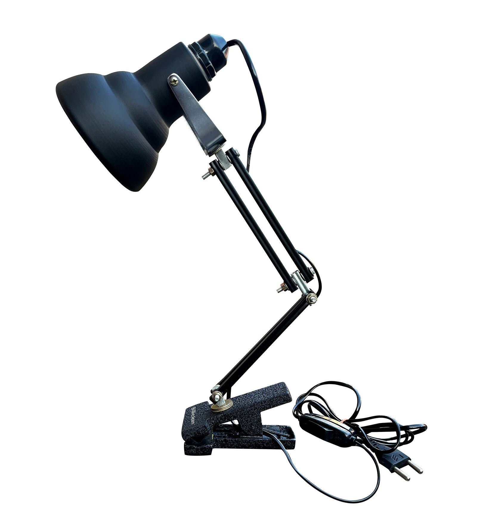 Pixar Style Adjustable Black Desk Lamp – Clip-On Study & Reading Lamp for Office & Home