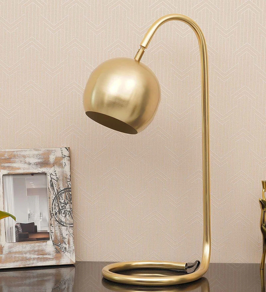 Tokyo Desk Lamp in Metal – Premium Gold Finish Table Lamp for Home & Office